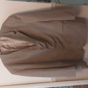 Stacy Adams Taupe Mens Long Blazer Sport Jacket 52L